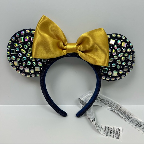 Disney Accessories - Walt Disney World 50th Anniversary Jeweled Minnie Ears headband adult size